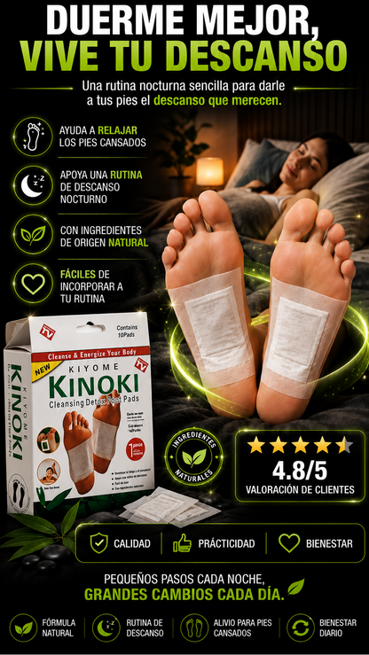 “Parches Kinoki para tus pies"